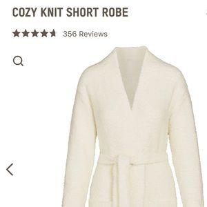 SKIMS cozy knit short robe